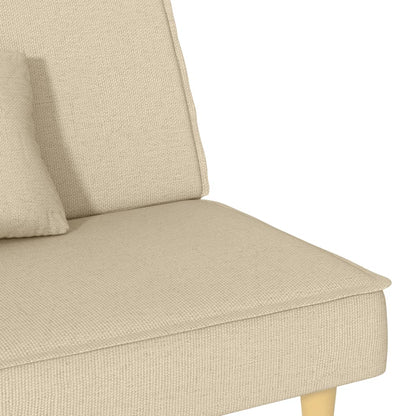 Divano Letto Crema in Tessuto | homemem39