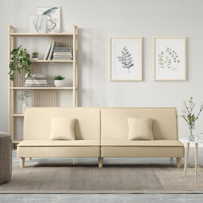Divano Letto Crema in Tessuto | homemem39