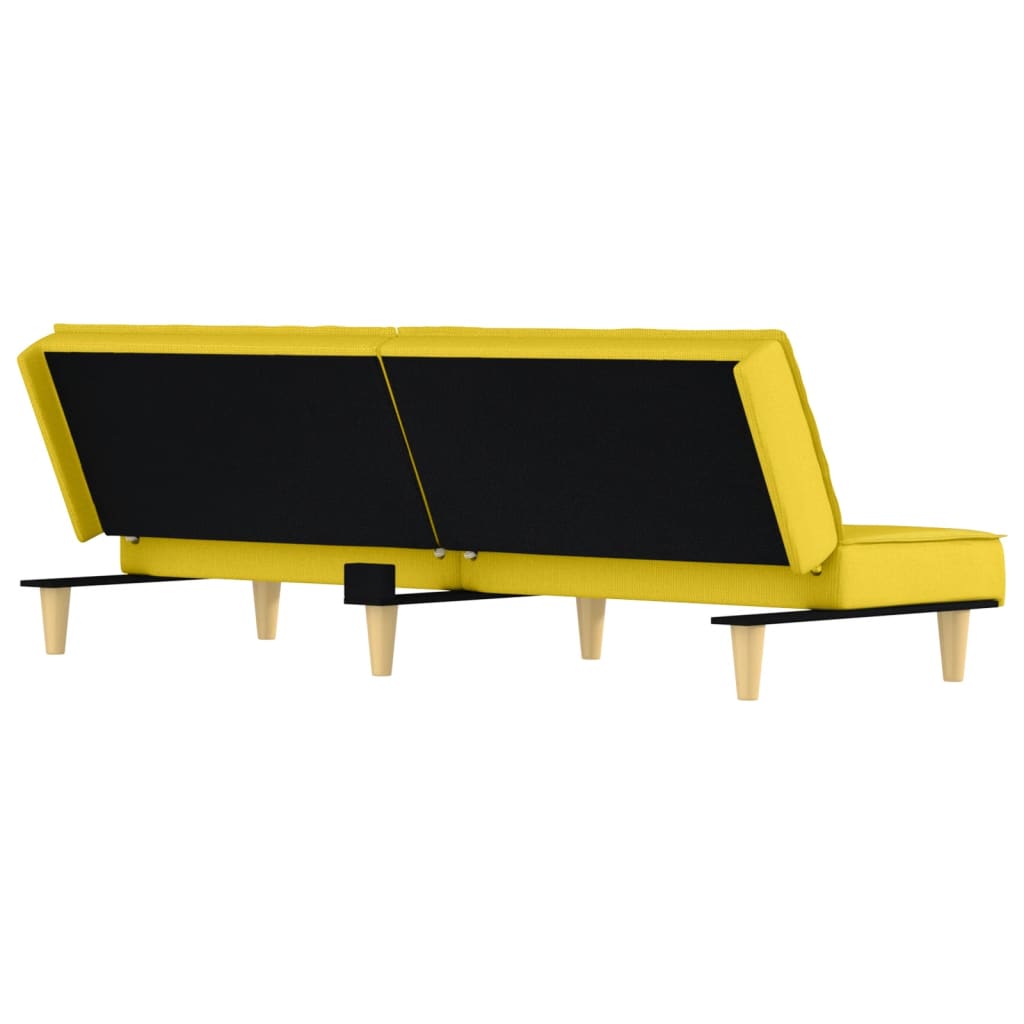 Divano Letto Giallo Chiaro in Tessuto | homemem39