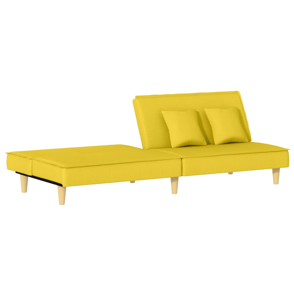 Divano Letto Giallo Chiaro in Tessuto | homemem39