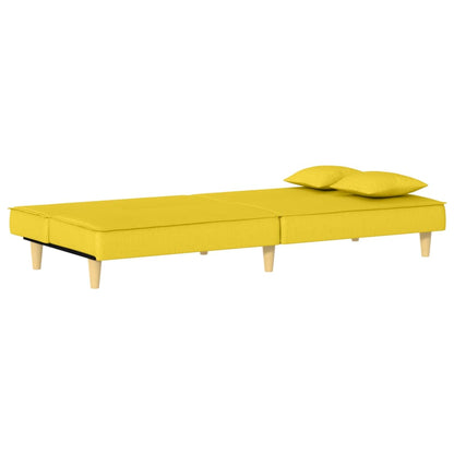 Divano Letto Giallo Chiaro in Tessuto | homemem39