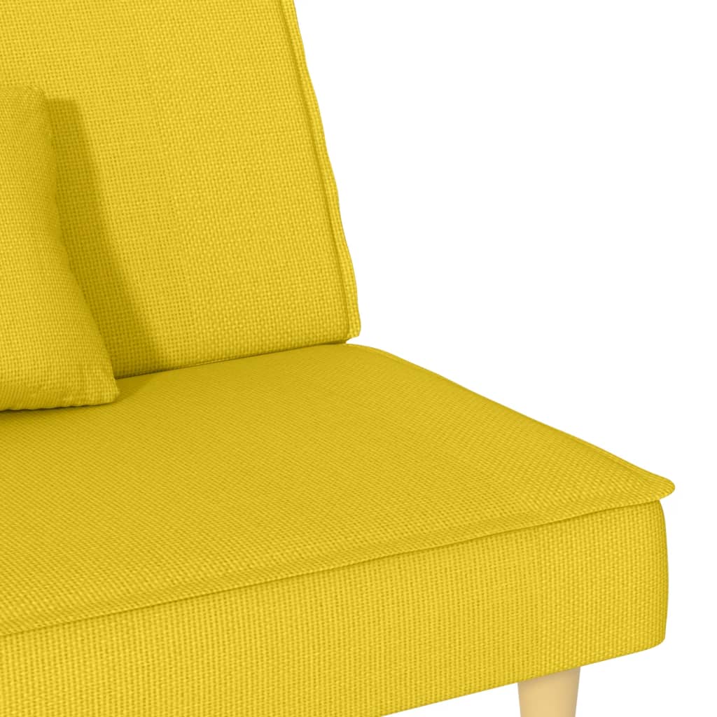 Divano Letto Giallo Chiaro in Tessuto | homemem39