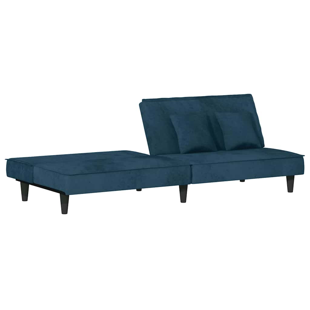 Divano Letto Blu in Velluto | homemem39
