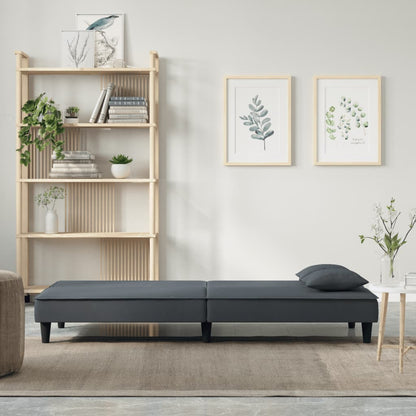 Divano Letto Grigio Scuro in Velluto | homemem39