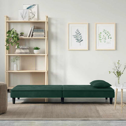 Divano Letto Verde Scuro in Velluto | homemem39