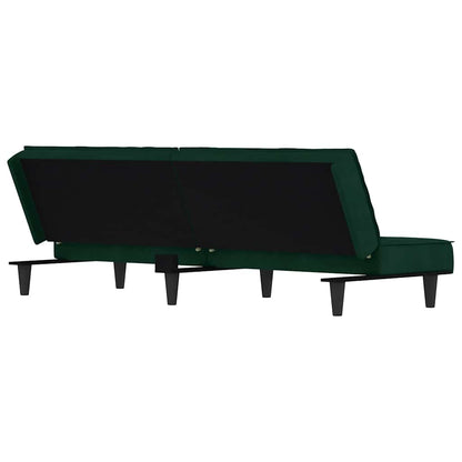 Divano Letto Verde Scuro in Velluto | homemem39