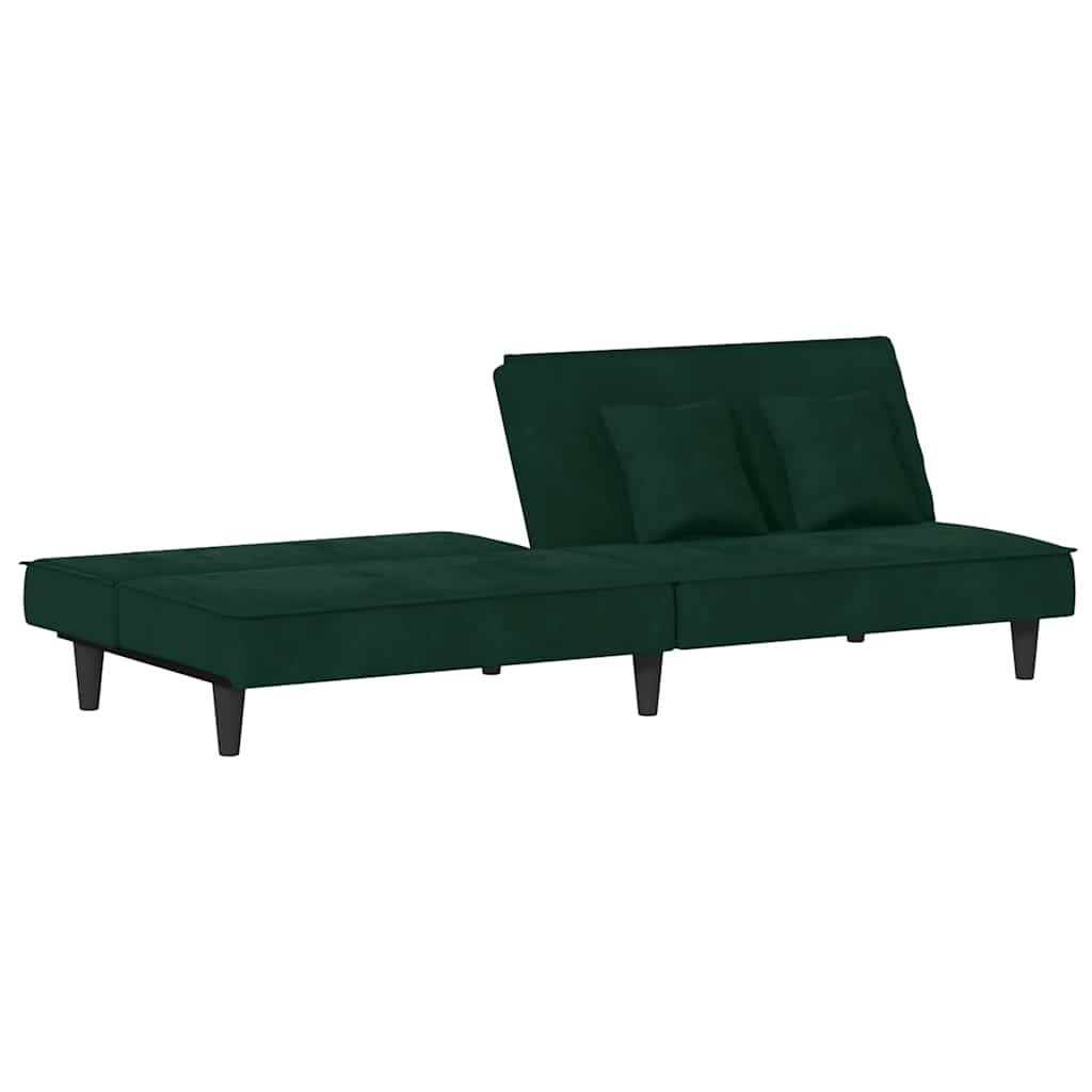 Divano Letto Verde Scuro in Velluto | homemem39