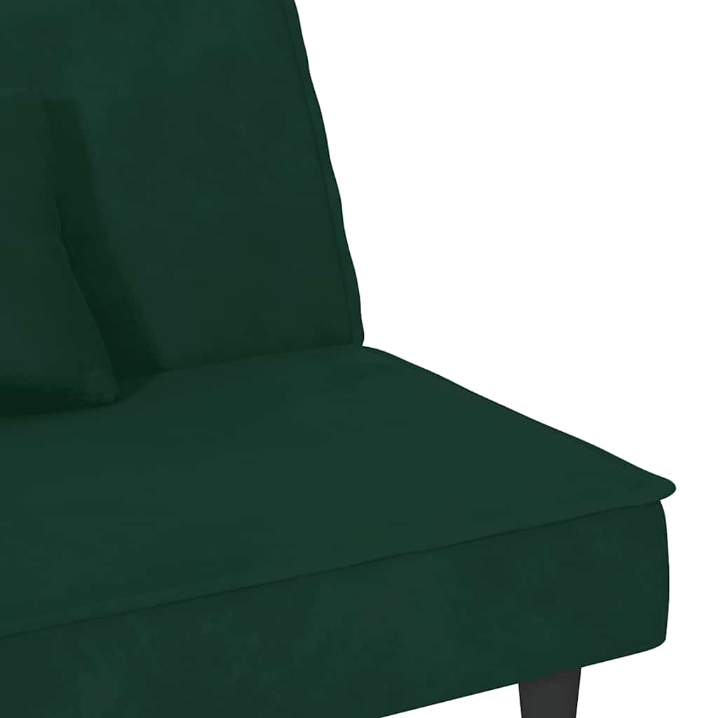 Divano Letto Verde Scuro in Velluto | homemem39