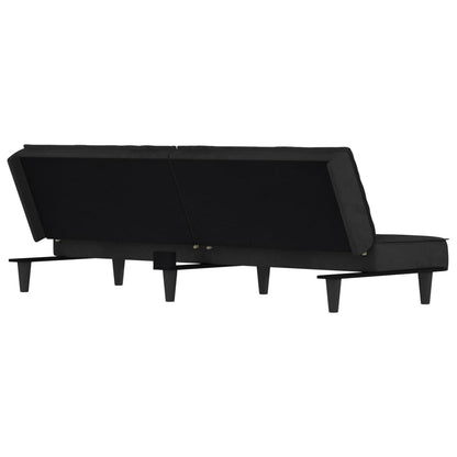 Divano Letto Nero in Velluto | homemem39