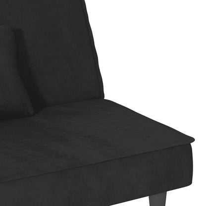 Divano Letto Nero in Velluto | homemem39