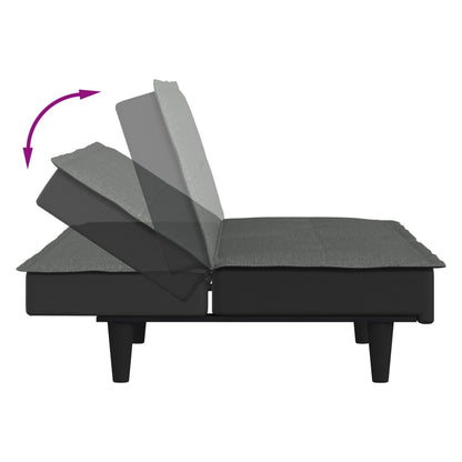 Divano Letto Grigio Scuro in Tessuto | homemem39