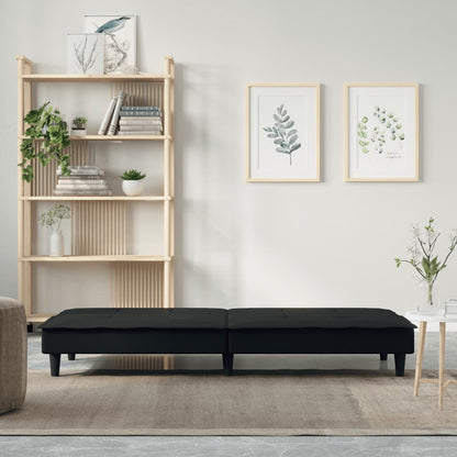 Divano Letto Nero in Tessuto | homemem39