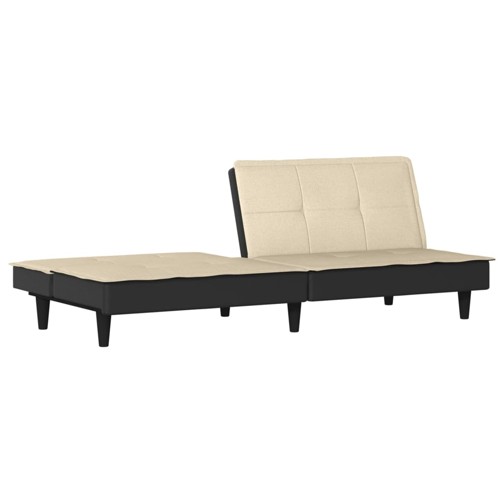 Divano Letto Crema in Tessuto | homemem39