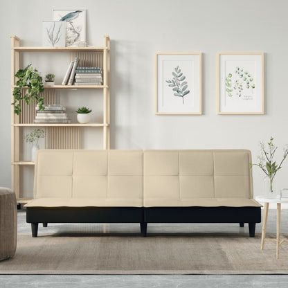 Divano Letto Crema in Tessuto | homemem39