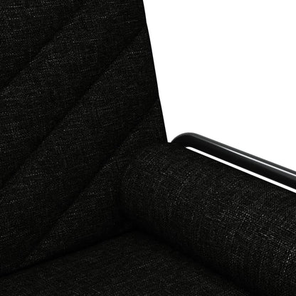 Divano Letto con Braccioli Nero in Tessuto | homemem39
