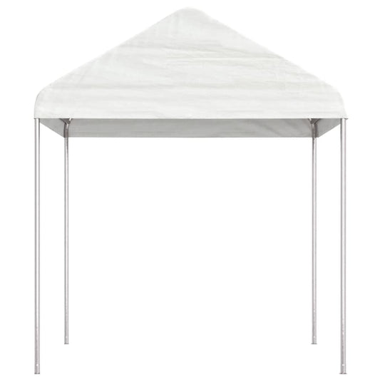 Gazebo con Tetto Bianco 2,28x2,23x2,69 m in Polietilene | homemem39