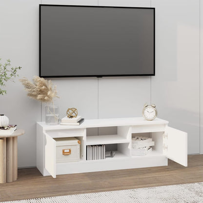 Mobile Porta TV con Anta Bianco 102x30x36 cm - homemem39