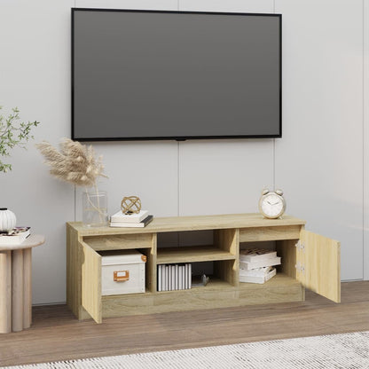 Mobile Porta TV con Anta Rovere Sonoma 102x30x36 cm - homemem39