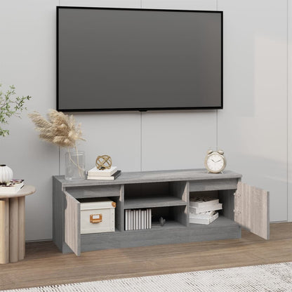 Mobile Porta TV con Anta Grigio Sonoma 102x30x36 cm - homemem39