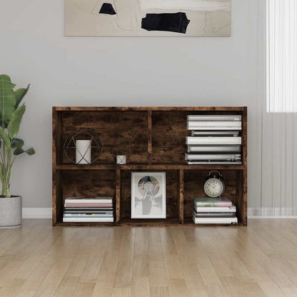 Libreria/Credenza Rovere Fumo 50x25x80 cm in Legno Multistrato | homemem39