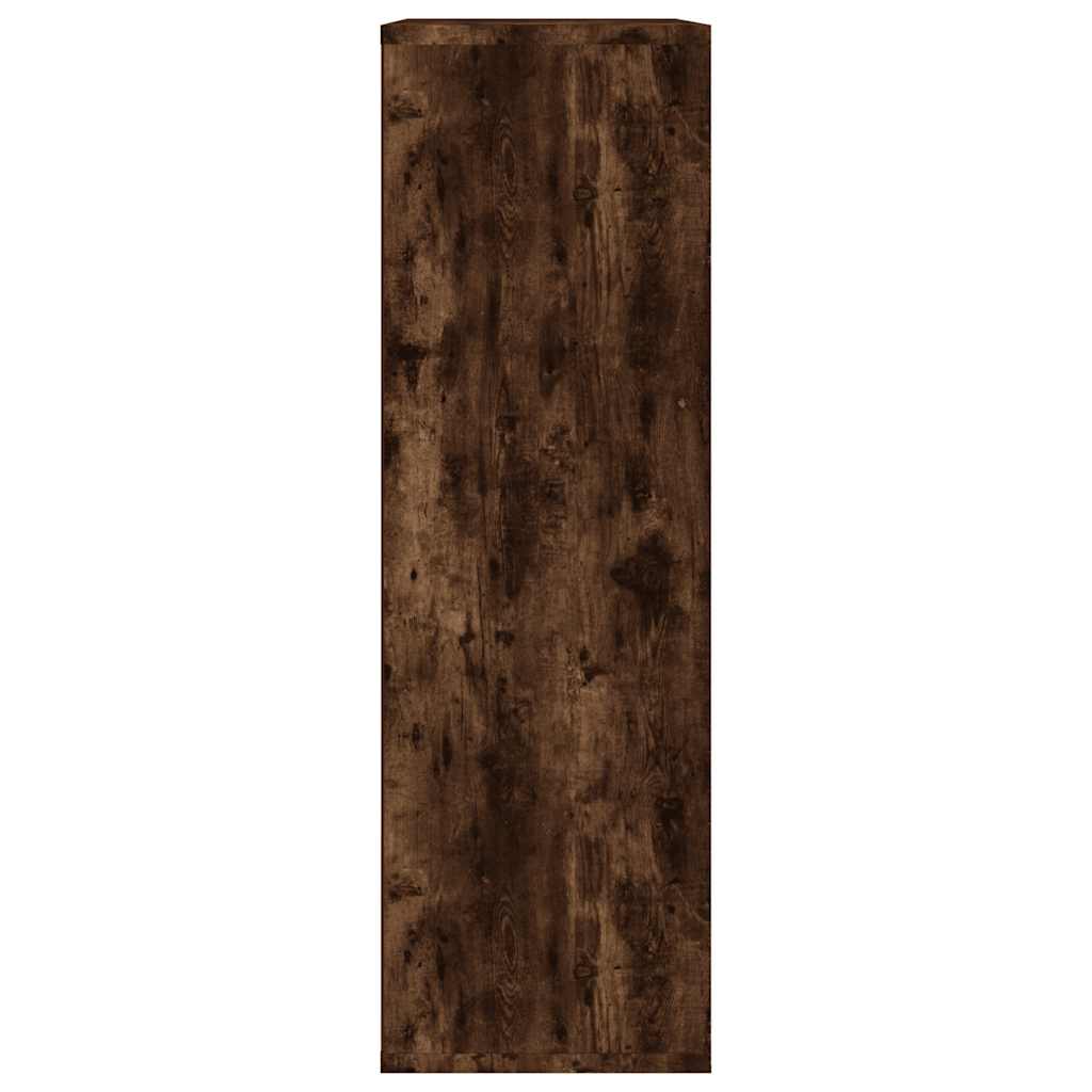 Libreria/Credenza Rovere Fumo 50x25x80 cm in Legno Multistrato | homemem39