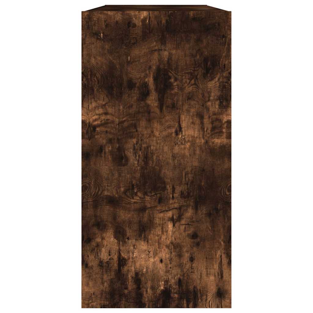 Libreria/Credenza Rovere Fumo 50x25x80 cm in Legno Multistrato | homemem39