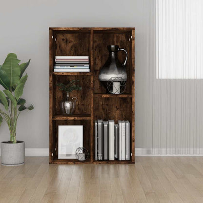 Libreria/Credenza Rovere Fumo 50x25x80 cm in Legno Multistrato | homemem39