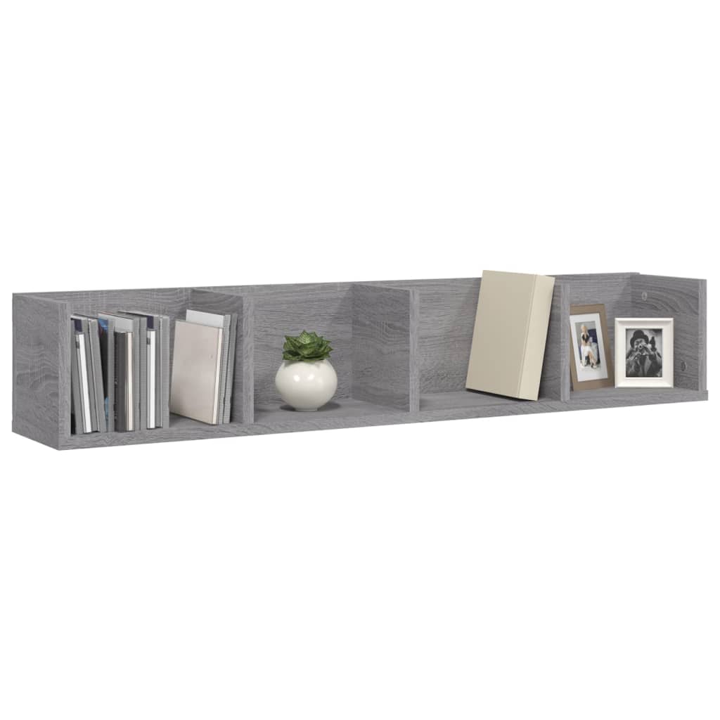 Mensola a Muro CD Grigio Sonoma 100x18x18 cm Legno Multistrato | homemem39