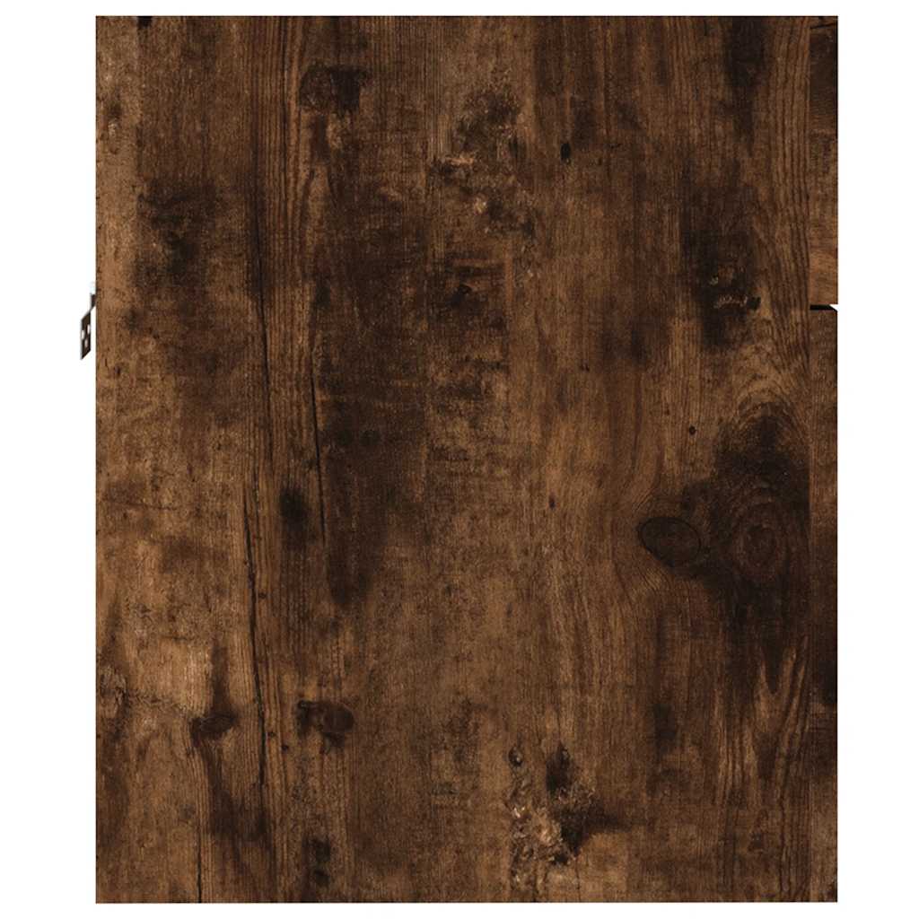 Set Mobili da Bagno 2 pz Rovere Fumo in Legno Multistrato | homemem39