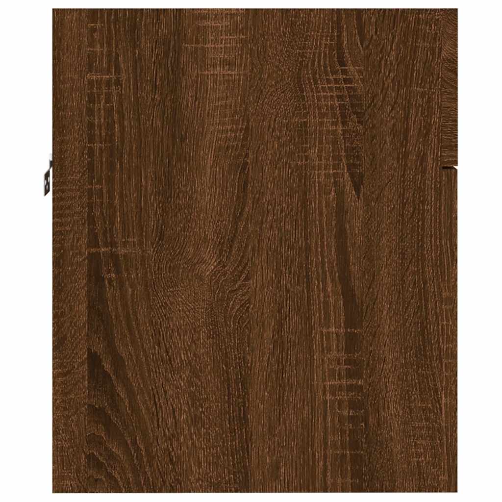 Set Mobili da Bagno 2 pz Rovere Marrone in Legno Multistrato | homemem39