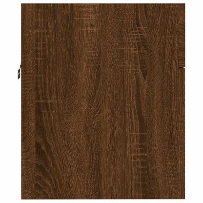 Set Mobili da Bagno 2 pz Rovere Marrone in Legno Multistrato | homemem39