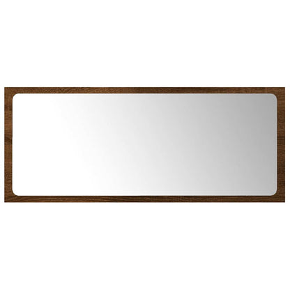 Set Mobili da Bagno 2 pz Rovere Marrone in Legno Multistrato | homemem39