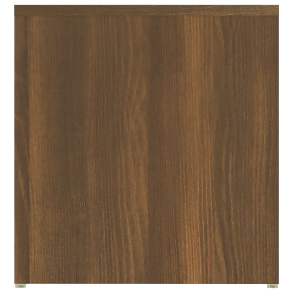 Tavolino Rovere Marrone 59x36x38 cm in Legno Multistrato - homemem39