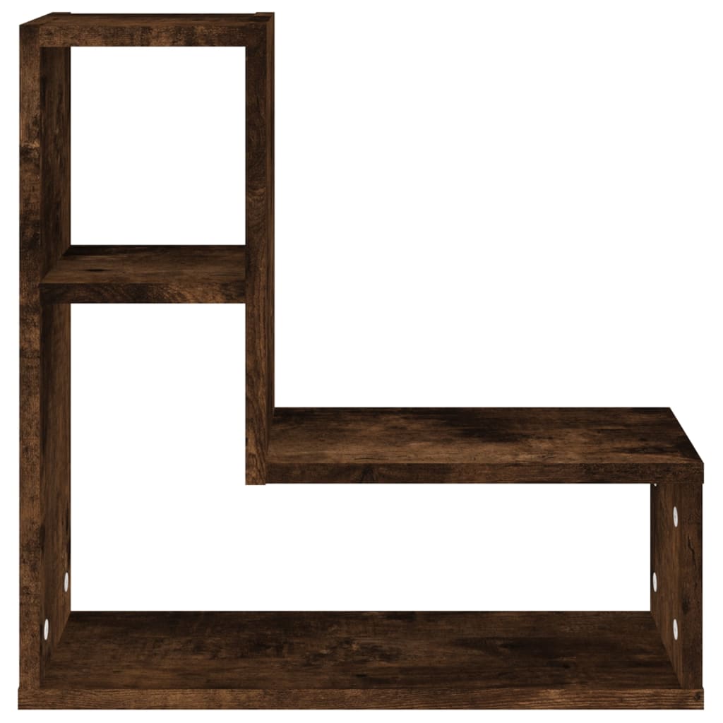 Mensole da Parete 2pz Rovere Fumo 50x15x50 cm Legno Multistrato | homemem39