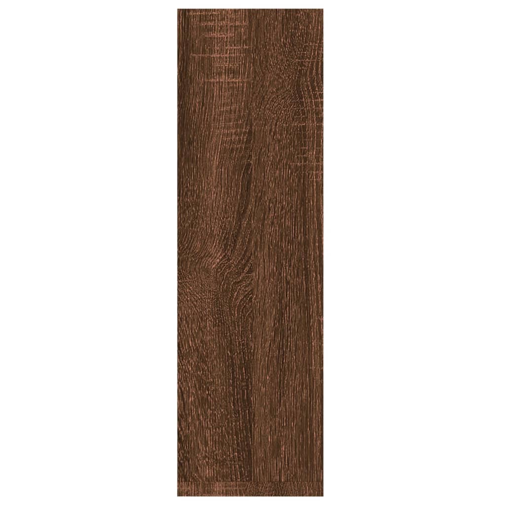 Mensole Parete 2pz Rovere Marrone 50x15x50 cm Legno Multistrato | homemem39
