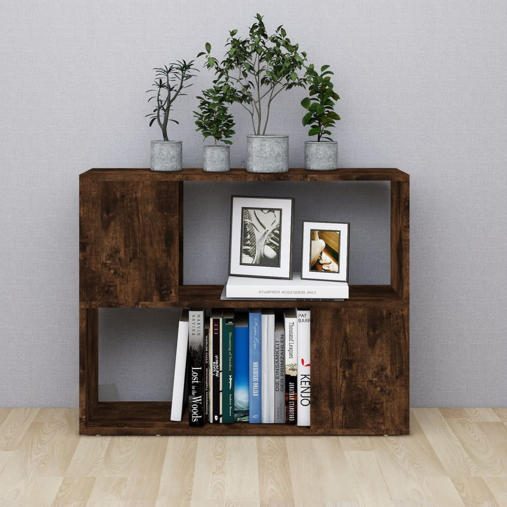 Libreria/Divisorio Rovere Fumo 80x24x63 cm | homemem39