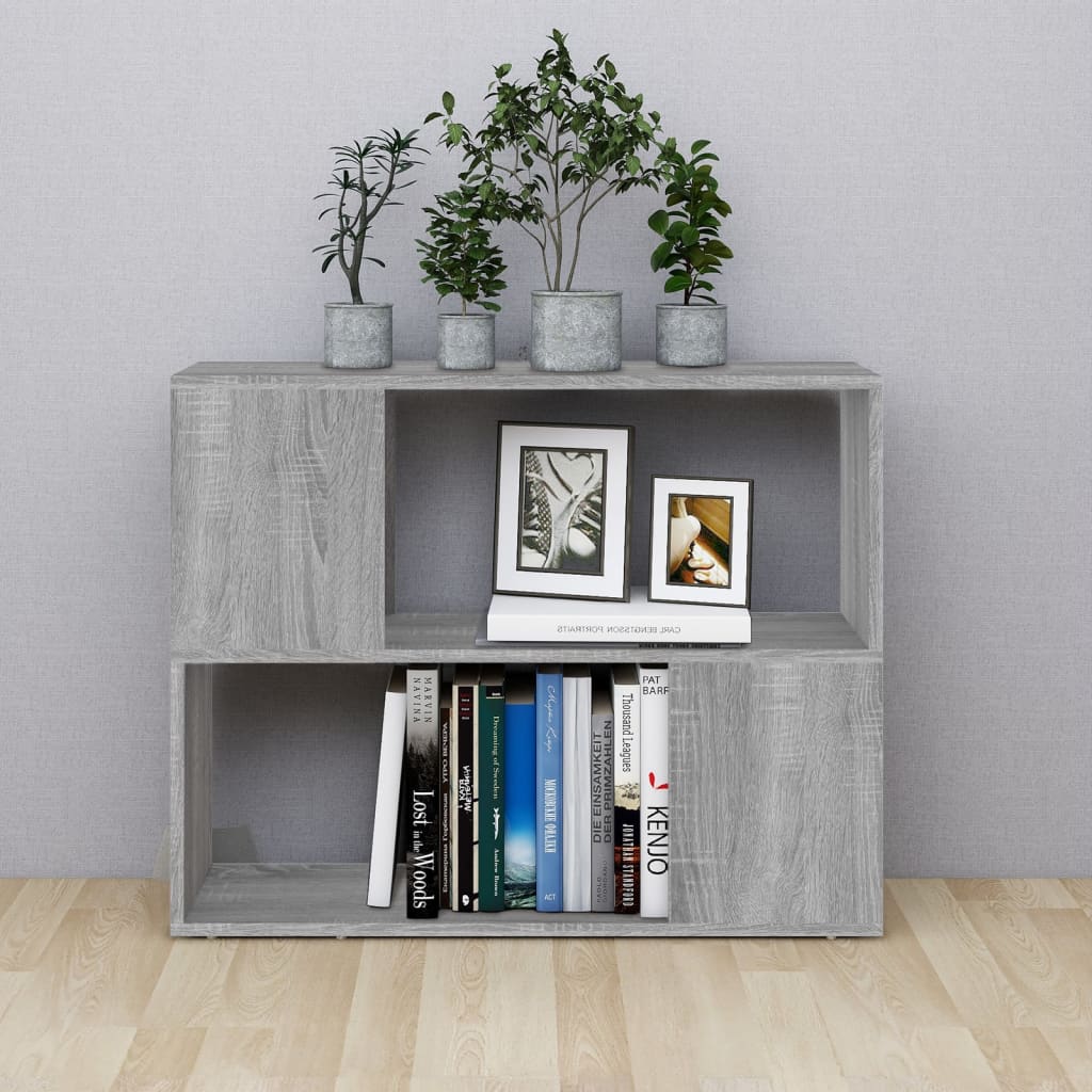 Libreria/Divisorio Grigio Sonoma 80x24x63 cm | homemem39