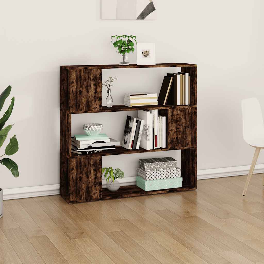 Libreria/Divisorio Rovere Fumo 100x24x94 cm | homemem39