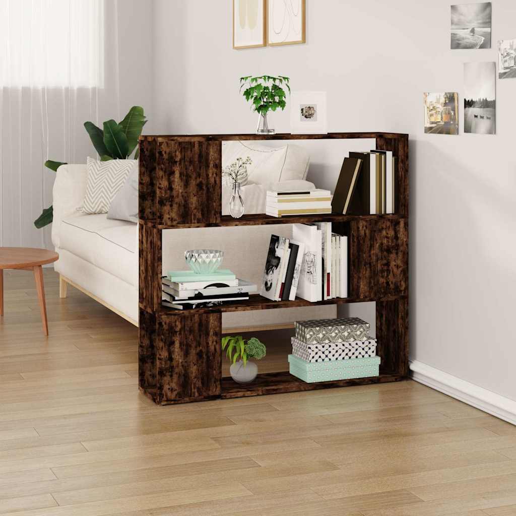Libreria/Divisorio Rovere Fumo 100x24x94 cm | homemem39