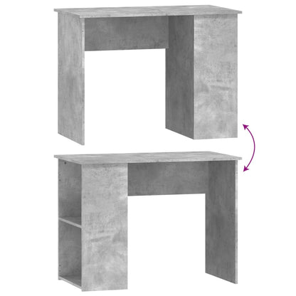 Scrivania Grigio Cemento 100x55x75 cm in Legno Multistrato - homemem39