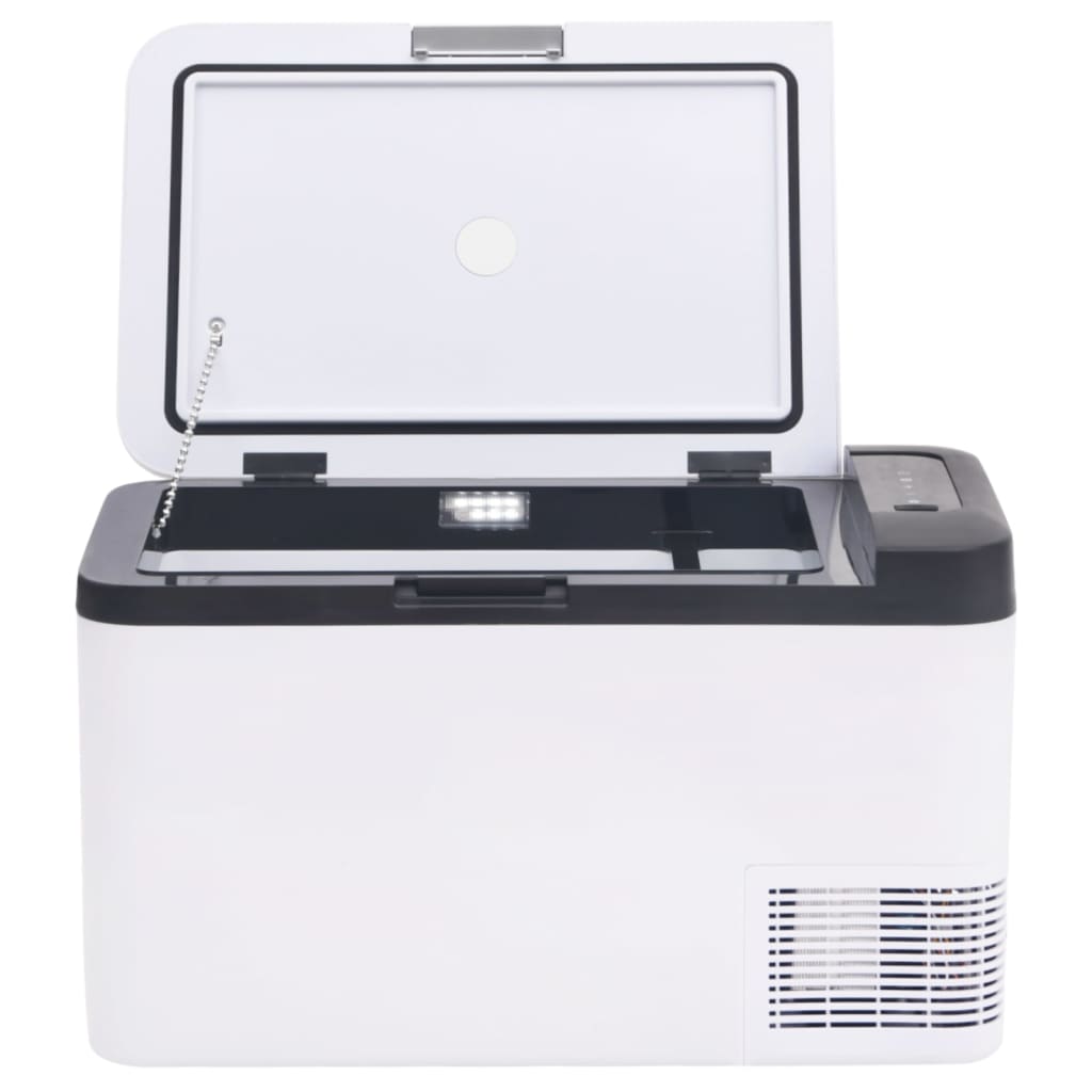 Borsa Frigo con Manico e Adattatore Nera e Bianca 18 L PP e PE | homemem39