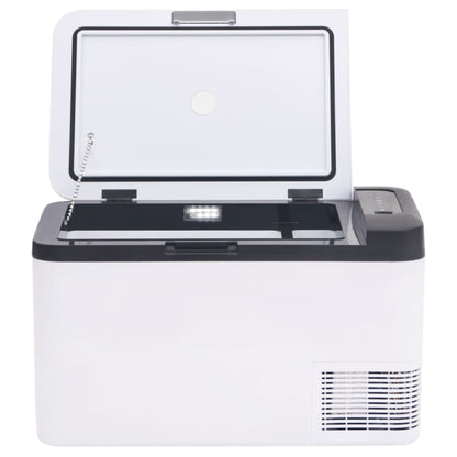 Borsa Frigo con Manico e Adattatore Nera e Bianca 18 L PP e PE | homemem39