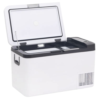 Borsa Frigo con Manico e Adattatore Nera e Bianca 25 L PP e PE | homemem39