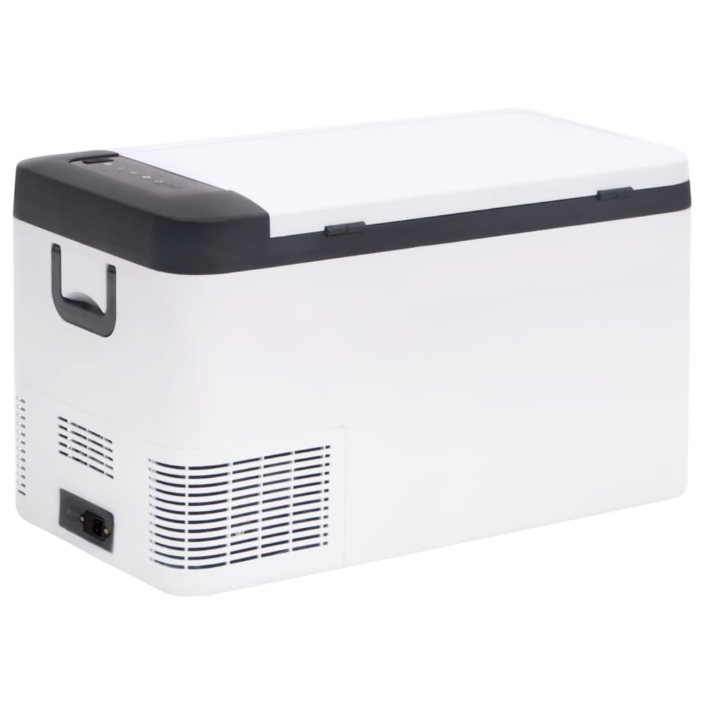 Borsa Frigo con Manico e Adattatore Nera e Bianca 25 L PP e PE | homemem39