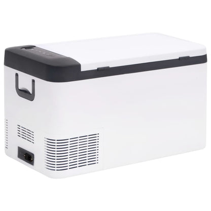 Borsa Frigo con Manico e Adattatore Nera e Bianca 25 L PP e PE | homemem39