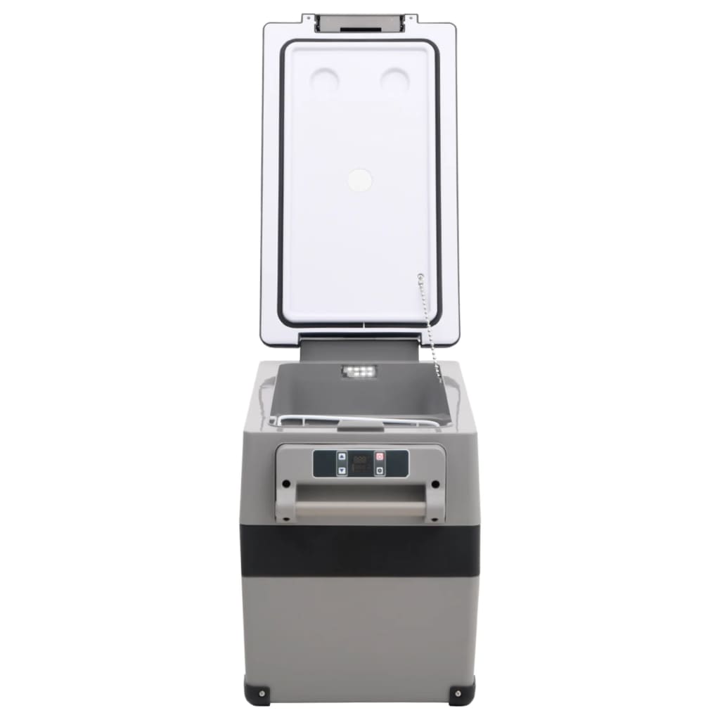 Borsa Frigo con Manico e Adattatore Nera e Bianca 35 L PP e PE - homemem39