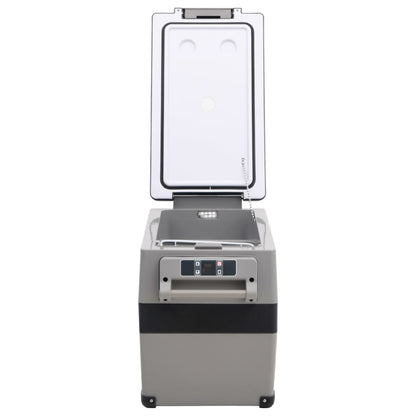 Borsa Frigo con Manico e Adattatore Nera e Grigia 55 L PP e PE - homemem39