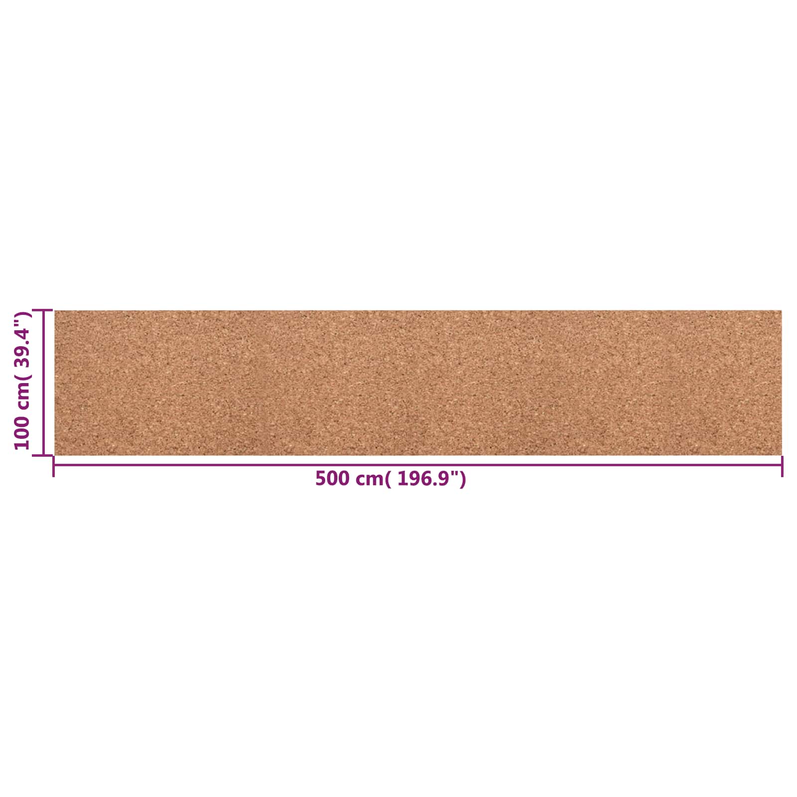 Rotolo di sughero Marrone 100 x 500 x 0,8 cm Sughero | homemem39