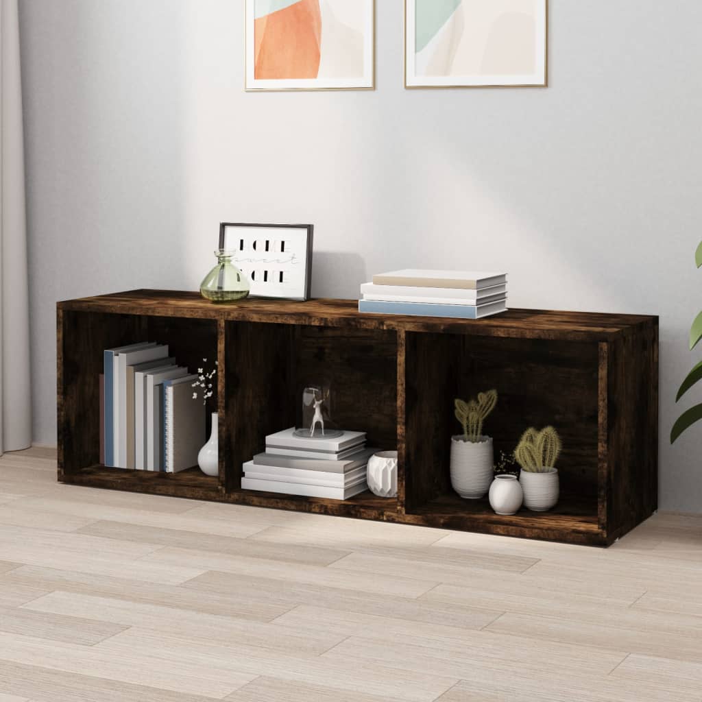 Libreria/Mobile TV Rovere Fumo 36x30x114cm in Legno Multistrato | homemem39