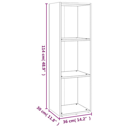Libreria/Mobile TV Rovere Marrone 36x30x114cm Legno Multistrato | homemem39